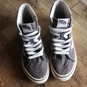 Vans gray high tops